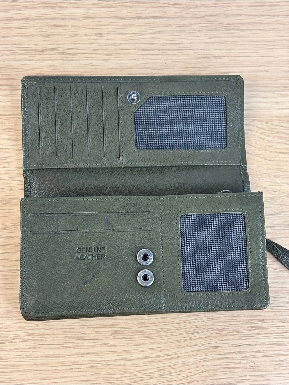 Spikes & Sparrow‎ High Quality Green Leather Wallet
